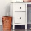 Bathroom Bedroom Metal Trash Can Waste Basket in Copper Finish