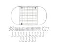 Modern Ceiling Mounted Stainless Steel Oval Hanging Pot Rack