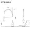Single Handle Pull Down Sprayer Kitchen Faucet Commercial Spring Faucet with Touchless Sensor